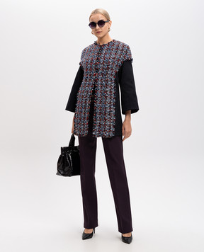 Sonia Rykiel Черное пальто с шерстью 18122519