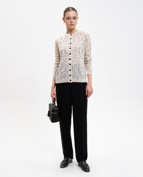 Missoni Белый кардиган с шерстью в узоре DS25WM1EBK01EU