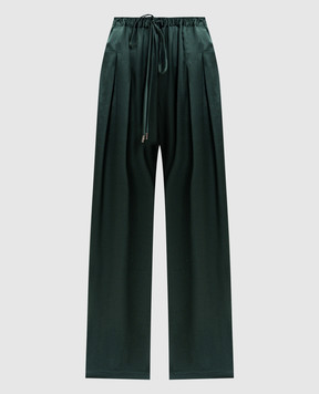 Ermanno Scervino Зелені штани із шовку D472P307HKC
