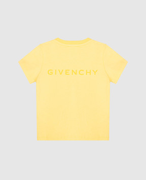 Givenchy Детская желтая футболка с логотипом H3064523