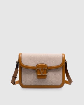 Valentino Коричневая комбинированная сумка-мессенджер 9TO5 6W2B0R15CJP