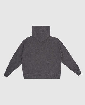 Brunello Cucinelli Дитяча сіра меланжева спортивна куртка BN05NE878C