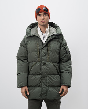 C.P. Company Зелений пуховик Nycra-R MOW173A005864G