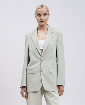 Maison Margiela MM6 Зелений жакет з розрізами S62BN0108M35451