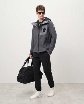 Moncler Grenoble Черная футболка с логотипом J20978C0000283927