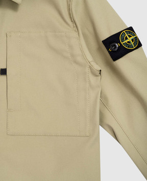 Stone Island Дитяча зелена куртка з логотипом 81161041414