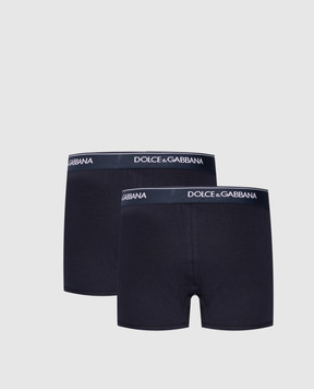 Dolce&Gabbana Набір синіх трусів-боксерів з логотипом M9C07JONN95