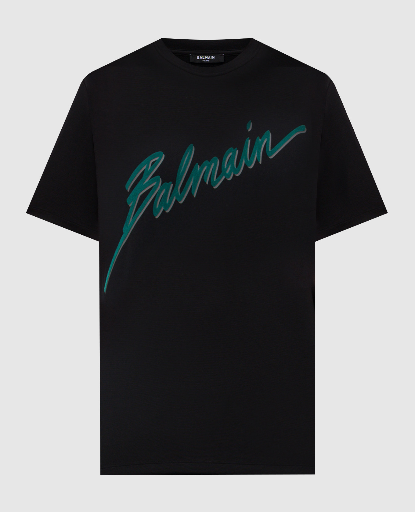 

Черная футболка с принтом Balmain Lettre, Черный, Футболки
