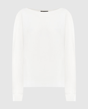Loro Piana Белый свитер в рубчик FAN6357