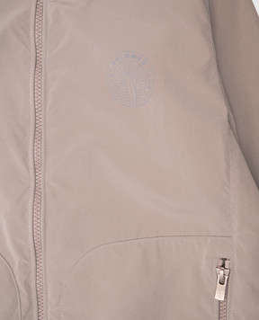 Brunello Cucinelli Дитяча куртка кольору хакі з принтом BD479O963C