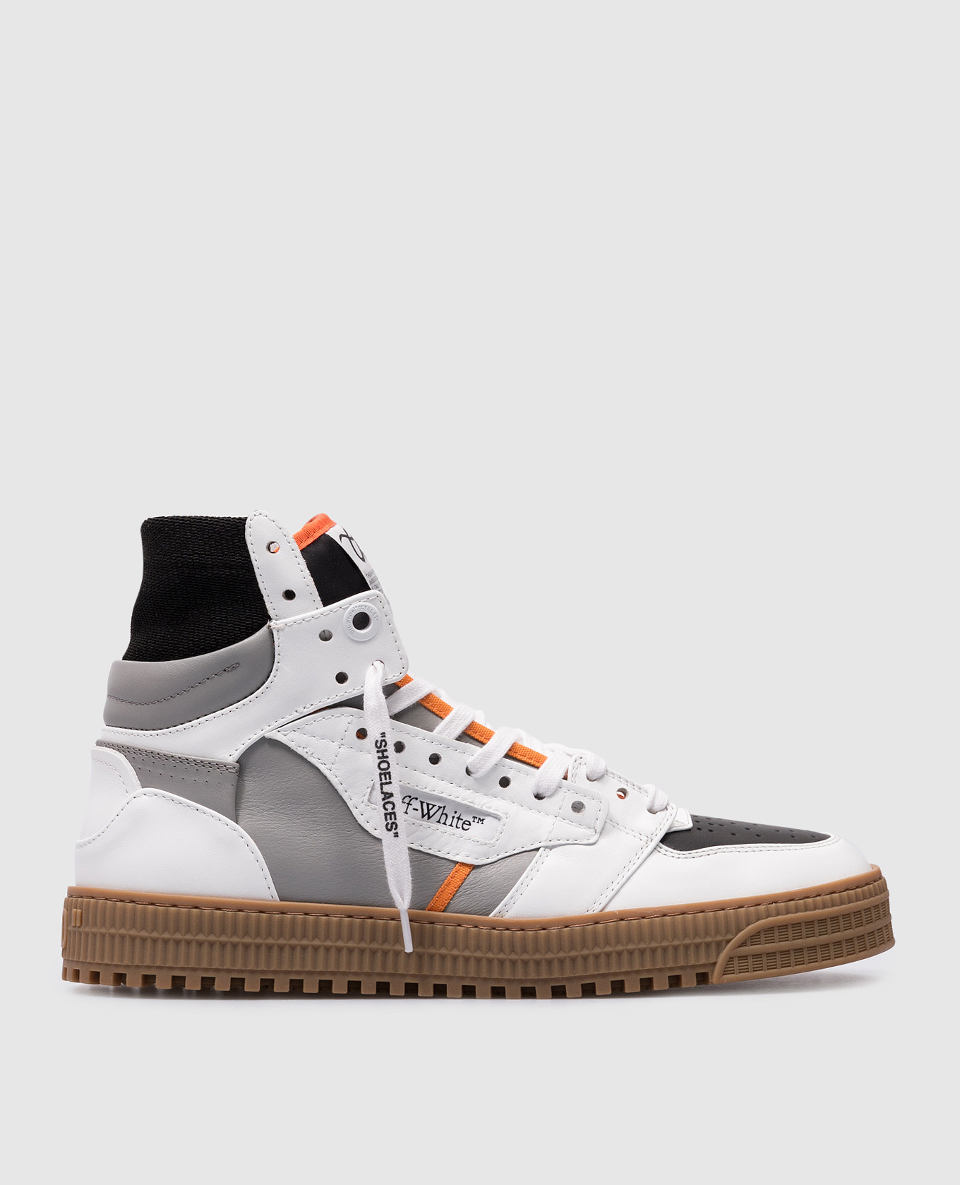 3.0 Off Court leather high top with logo patch