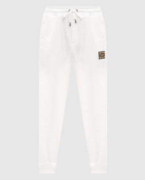 Dolce&Gabbana Білі джогери з логотипом GVXAHTHU7OC