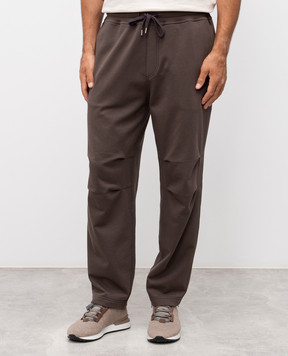 Brunello Cucinelli Серые спортивные штаны MW8633381G