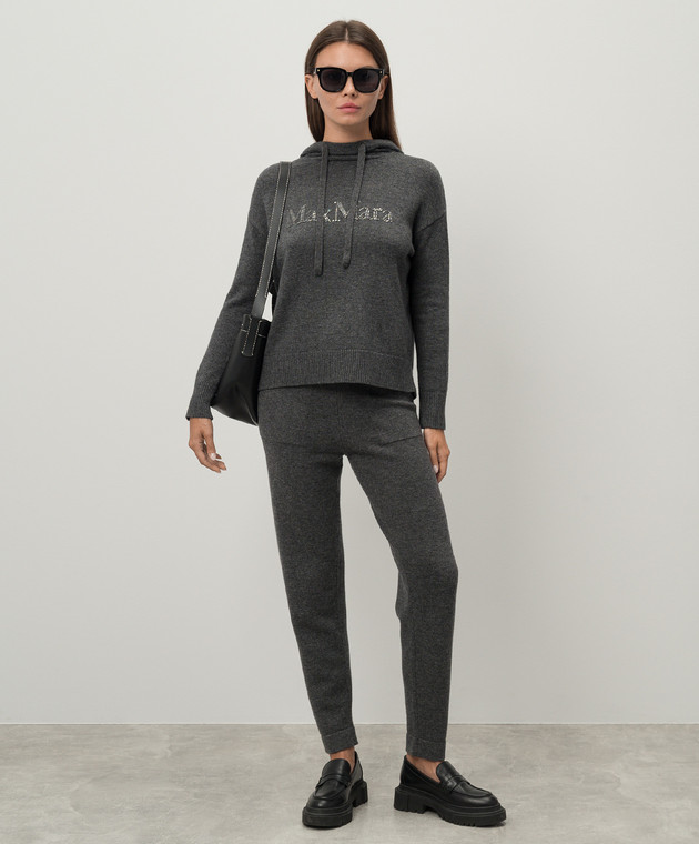 Max Mara Серые спортивные штаны OPERA из шерсти и кашемира OPERA изображение 2