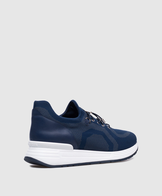 Stefano Ricci Синие кроссовки с логотипом UV26EG6579TSWY изображение 3