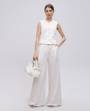 Max Mara Білий жилет MIRELLA у візерунок MIRELLA