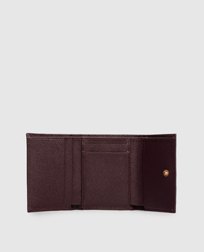 Dolce&Gabbana Фиолетовый кожаный портмоне с логотипом BI0770A1001