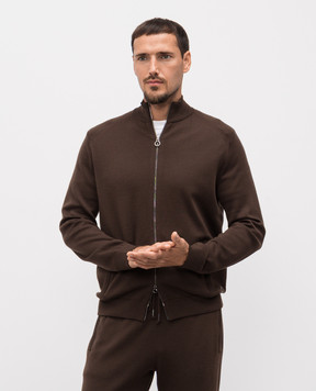 Stefano Ricci Коричневая спортивная куртка из кашемира W505023R31W25302