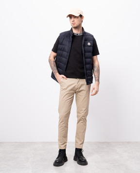 Moncler Чорна футболка з логотипом K10918C000278390T