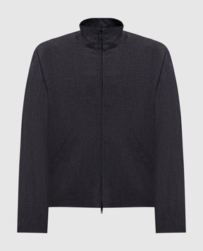 Balenciaga Чорна куртка з льоном 839115TST05