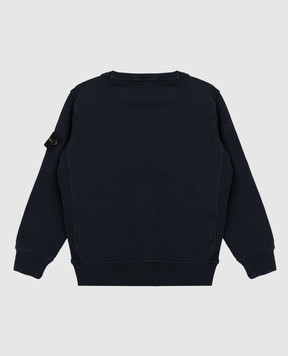 Stone Island Дитячий синій світшот з логотипом K2S166100001S0A2068