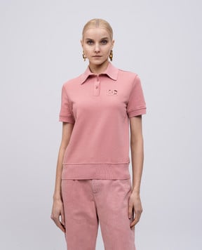 Dolce&Gabbana Рожеве поло з логотипом F8V33ZGDCX3