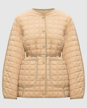 Moncler Бежевая пуховая стеганная куртка Alleuze J20931A00047596K7