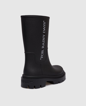 Off-White Чорні черевики Reboot Rainy Days OMIE00BC99MAT001