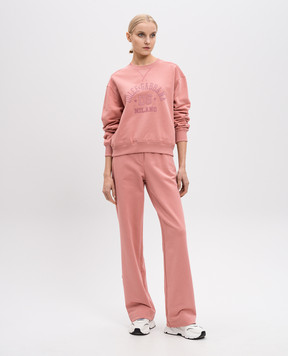 Dolce&Gabbana Рожевий світшот з логотипом F9S43ZGDCX5