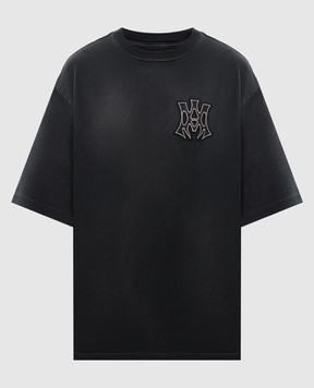 AMIRI Черная футболка с нашивкой логотипа AMJYTE1126