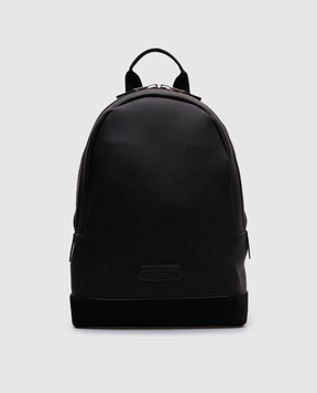 Tom Ford Черный кожаный рюкзак с логотипом H0626LCL325S