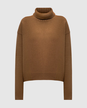 Jil Sander Коричневий светр з кашеміром J02GP0035J13203