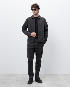 Stone Island Черная футболка с нашивкой логотипа K1S152100039S0013