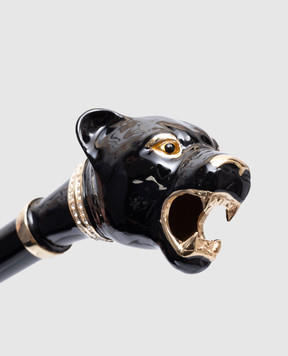 Pasotti Чорний ріжок для взуття Panther з кристалами Swarovski PFPEXX100