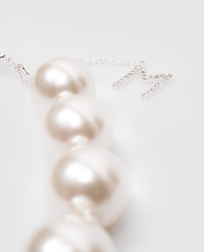 Magda Butrym Сріблясте намисто з масивними намистинами NECKLACE06726424