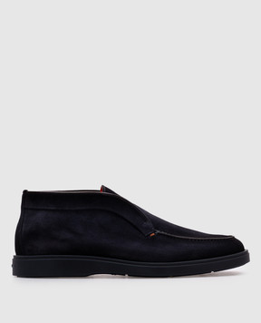 Santoni Синие замшевые дезерты MGDG17823OOTEGEX