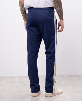 Palm Angels Фіолетові спортивні шитани з лампасами з логотипом PMCJ020C99FAB002