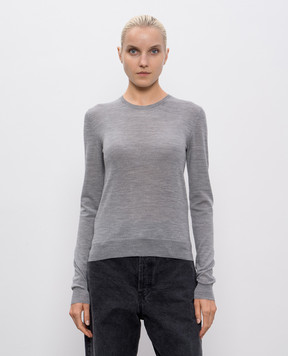Saint Laurent Сірий джемпер з вовни 834223Y76GM