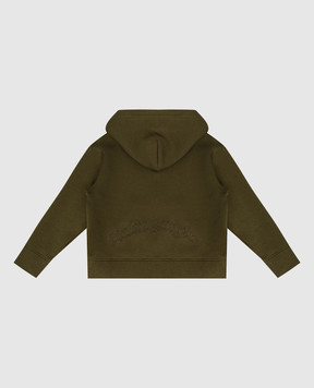Palm Angels Дитяча зелена спортивна куртка PBBE003F25FLE002612