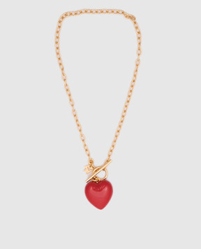 Reco Золотисте намисто з підвіскою у вигляді серця OTCL1915S