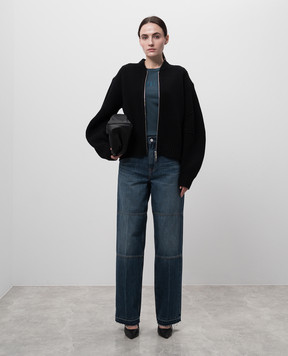 Helmut Lang Сині джинси з патчем логотипа O10DW203