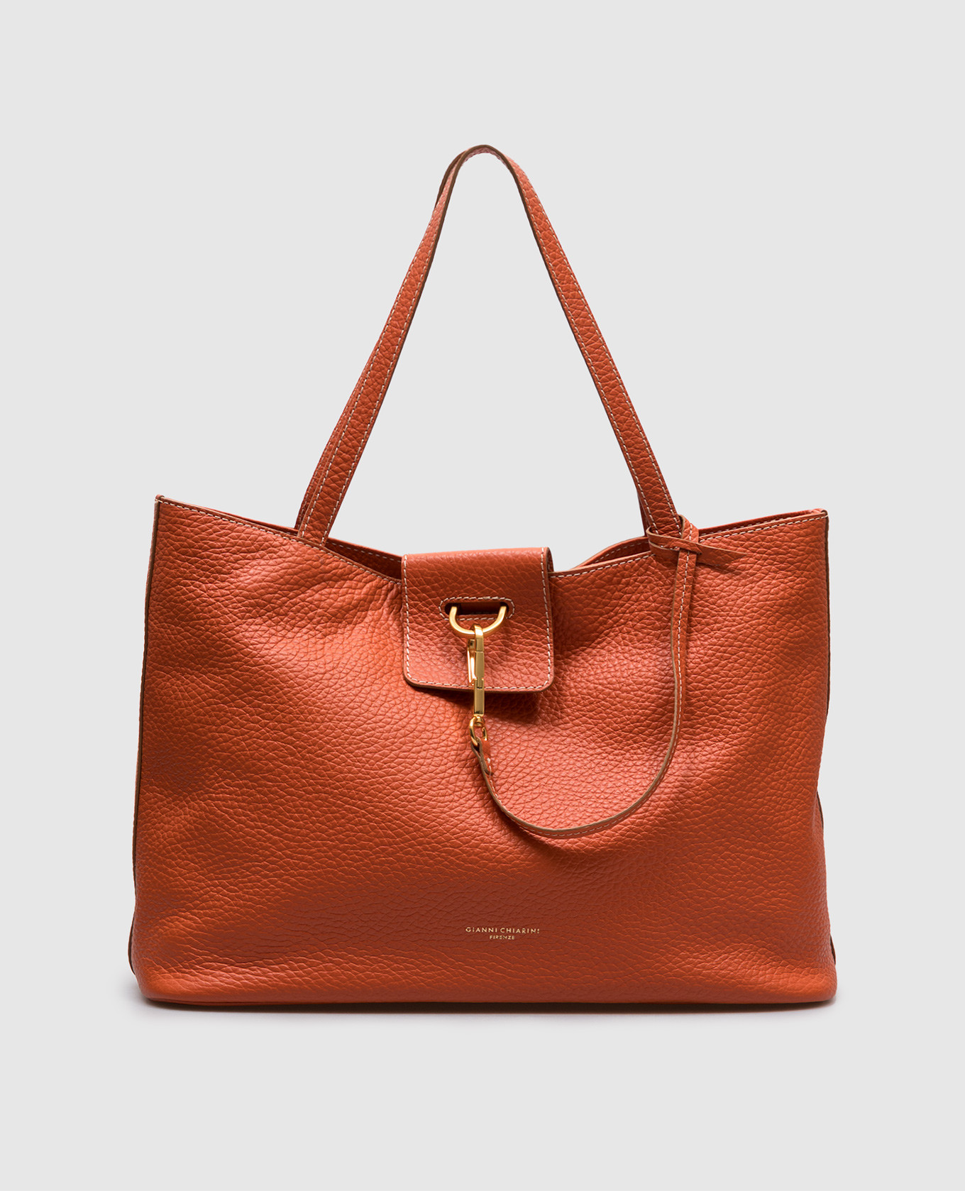 

Оранжевая кожаная сумка-тоут MARISOL, Оранжевый, Сумки на плечо