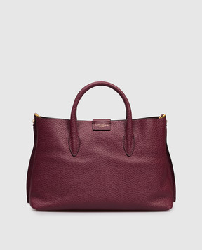 Gianni Chiarini Бордова шкіряна сумка-тоут Aretha BS11832RNGDBL