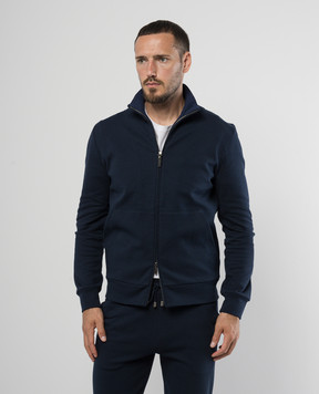 Canali Синяя спортивная куртка MJ02137T0854