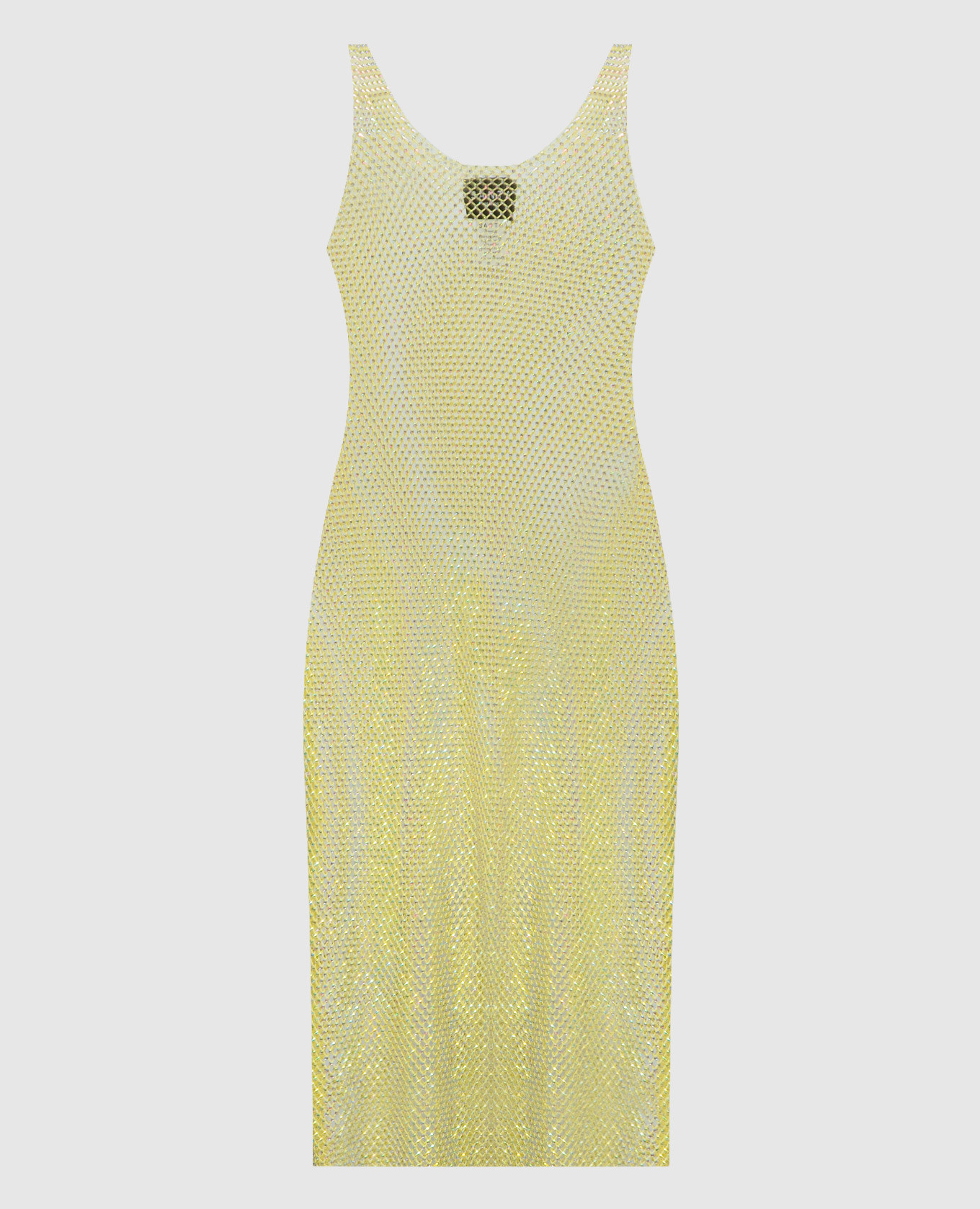 Yellow mini SYDNEY dress with crystals