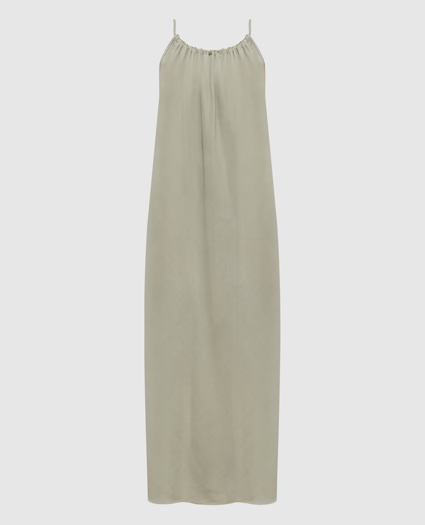 

Зеленое платье миди с цепью мониль, Зеленый, Повседневные платья