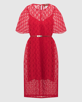 Max Mara Красное платье ELETTRA из кружева ELETTRA