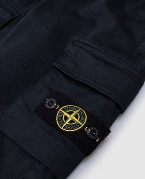 Stone Island Детские синие джогеры с логотипом K1S163100004S001268