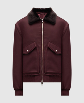 Brett Johnson Бордова куртка з вовною FW25O53L512VINS