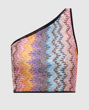 Missoni Топ на одно плечо с кристаллами MC25SK01BR012W